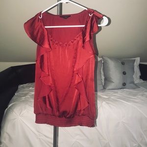 Deep Red Silky Red Shirt